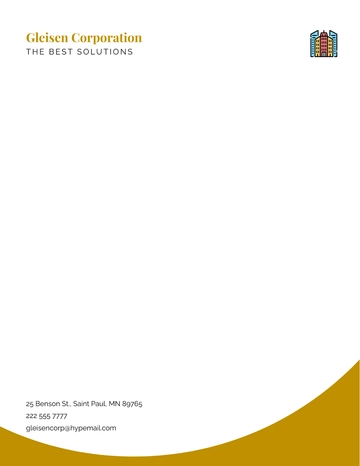 Free Corporate Design Letterhead Template to Edit Online