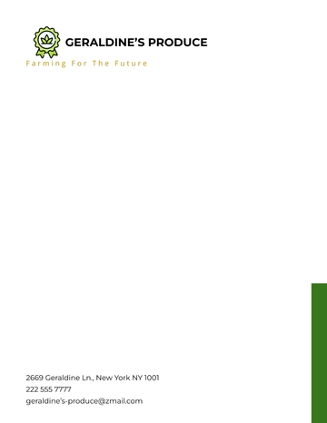 Free Farming Letterhead Template to Edit Online