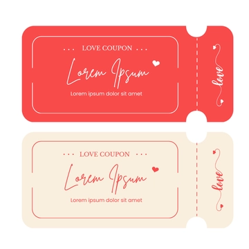 Free Love Coupon Clipart Template to Edit Online