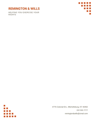 Free Attorney Business Letterhead Template to Edit Online