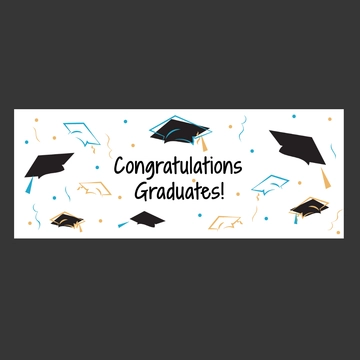 Free Graduation Banner Vector Template to Edit Online