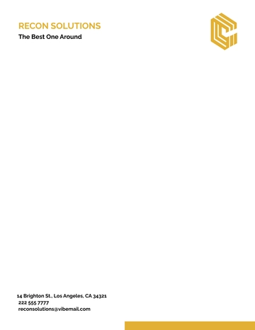 Free Corporate Business Letterhead Template to Edit Online