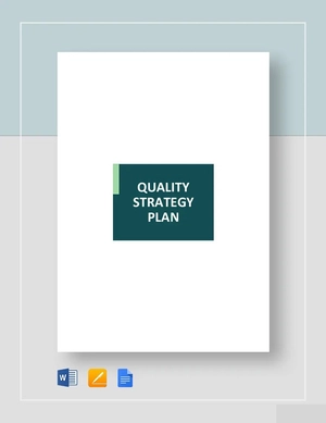 Quality Strategy Plan Template Quality Strategy Plan Template