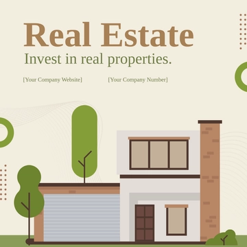 Free Real Estate Banner Vector Template to Edit Online