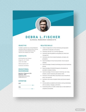 Clinical Research Associate Resume