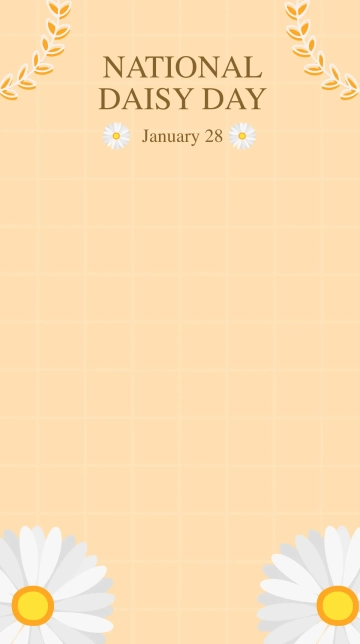 Free National Daisy Day Snapchat Geofilter Template to Edit Online