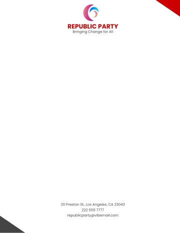 Free Political Party Letterhead Template to Edit Online Free Political Party Letterhead Template to Edit Online