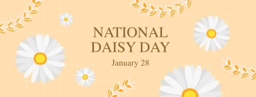 Free National Daisy Day Facebook Cover  Template to Edit Online
