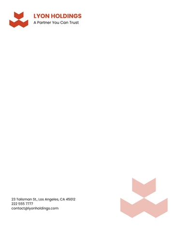 Free Formal Letterhead Template to Edit Online
