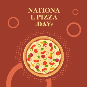 Free National Pizza Day Linkedin Post Template to Edit Online
