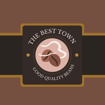 Free Coffee Label Clipart Template to Edit Online