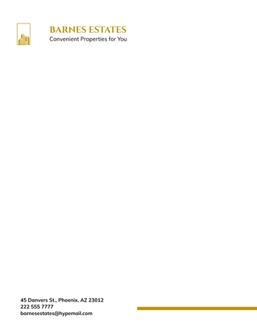 Free Sample Formal Letterhead Template to Edit Online