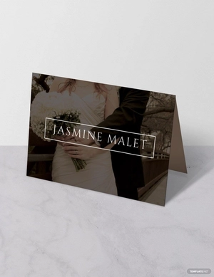 Wedding Place Name Card Template