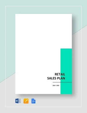 Retail Sales Plan Template