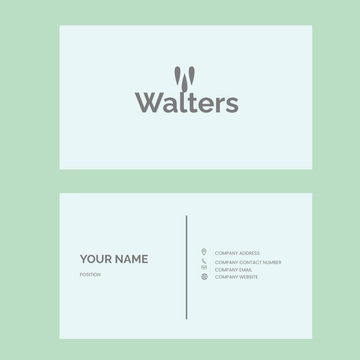 Free Minimalist Business Card Vector Template to Edit Online