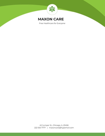 Free Non Profit Services Letterhead Template to Edit Online