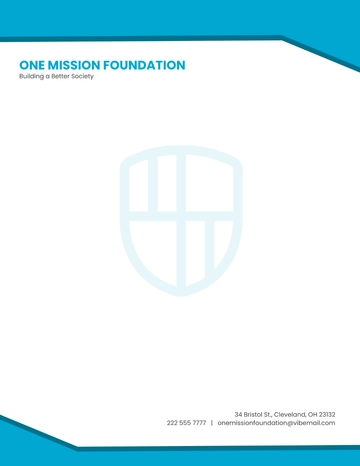 Free Non Profit Board Letterhead Template to Edit Online
