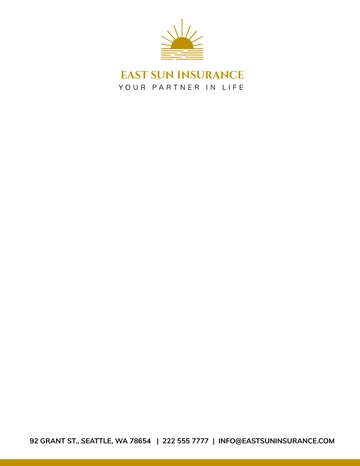 Free Formal Business Letterhead Template to Edit Online