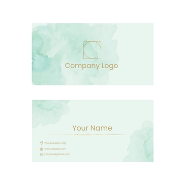 Free Watercolor Business Card Vector Template to Edit Online