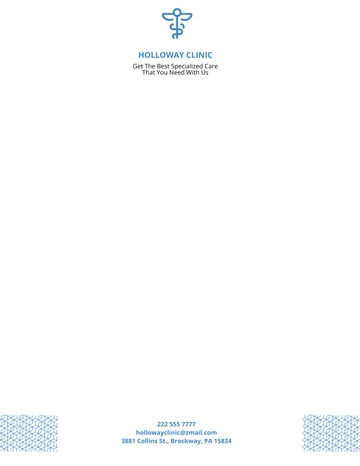 Free Medical Practice Letterhead Template to Edit Online