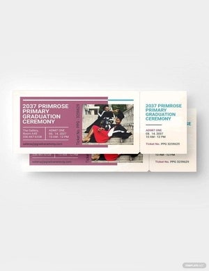 Graduation Admission Ticket Template