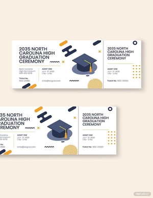 Graduation Boarding Pass Ticket Template