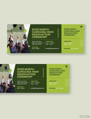 Graduation Ceremony Ticket Template