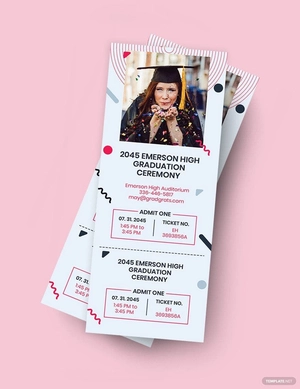 Graduation Event Ticket Template