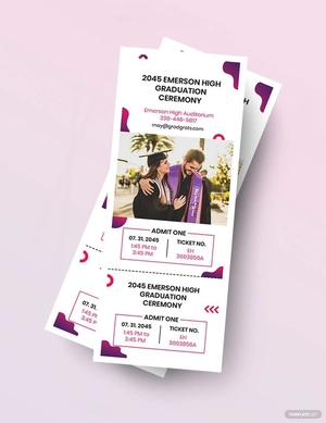 Graduation Gift Ticket Template