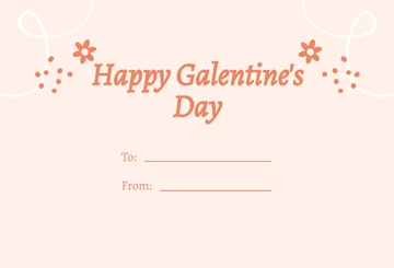 Free Floral Galentine's Day Card Template to Edit Online