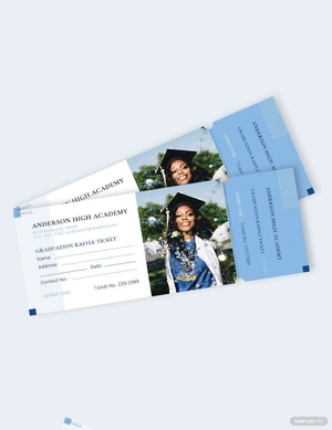 Graduation Raffle Ticket Template