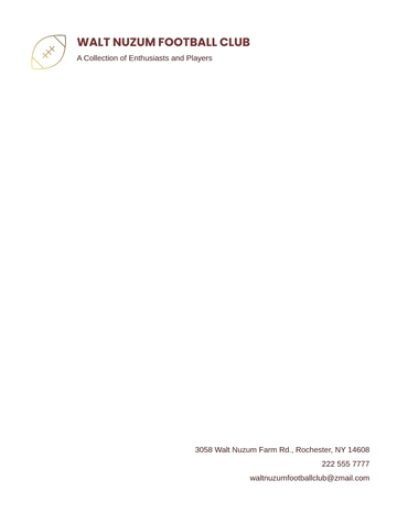 Free Football Club Letterhead Template to Edit Online