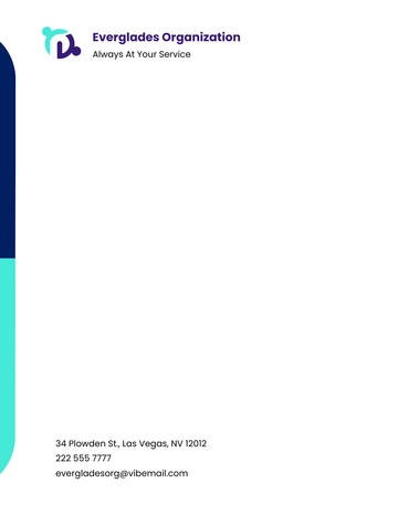 Free Community Service Letterhead Example Template to Edit Online