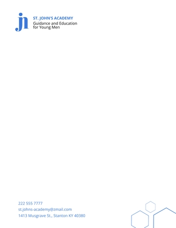 Free Student Community Service Letterhead Template to Edit Online