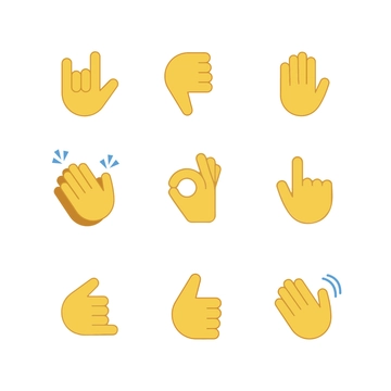 Free Hand Emoji Clipart Template to Edit Online