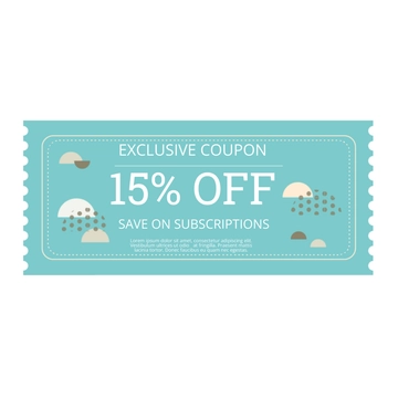 Free Subscription Coupon Clipart Template to Edit Online
