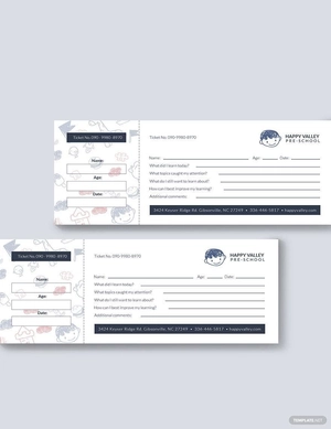 Kindergarten Exit Ticket Template