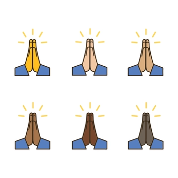 Free Clipart Praying Hands Emoji Template to Edit Online