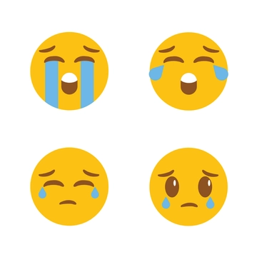Free Crying Emoji Clipart Template to Edit Online
