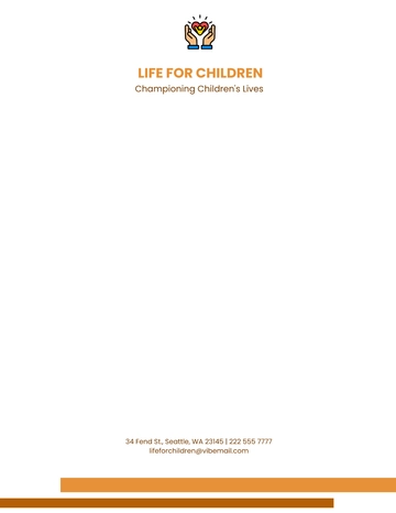 Free Child Advocates Letterhead Template to Edit Online