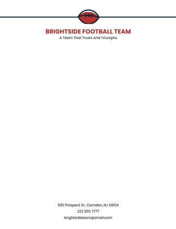 Free Football Team Letterhead Template to Edit Online Free Football Team Letterhead Template to Edit Online