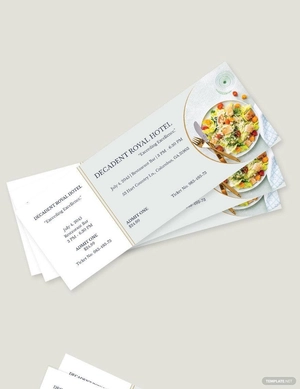 Meal Food Ticket Template