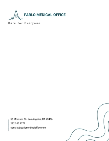 Free Medical Office Letterhead Template to Edit Online