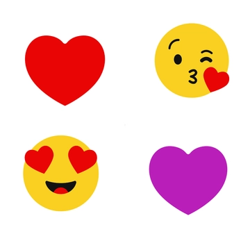 Free Valentines Emoji Clipart Template to Edit Online