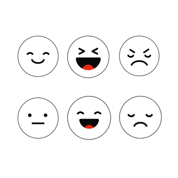Free Black and White Emoji Clipart Template to Edit Online