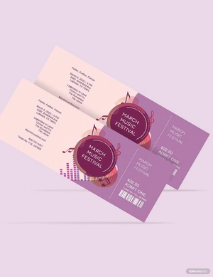Music Festival Ticket Template