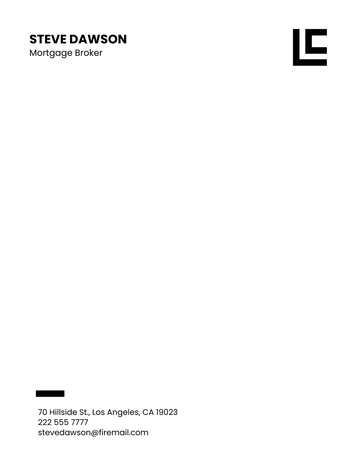 Free Mortgage Broker Letterhead Template to Edit Online
