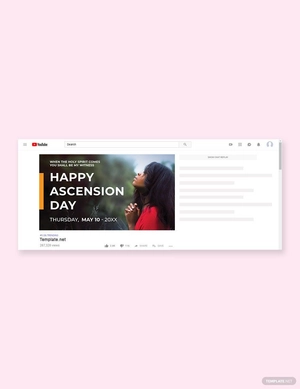 Ascension Day YouTube Video Thumbnail Template