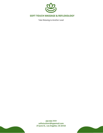 Free Reflexology & Massage Letterhead Template to Edit Online