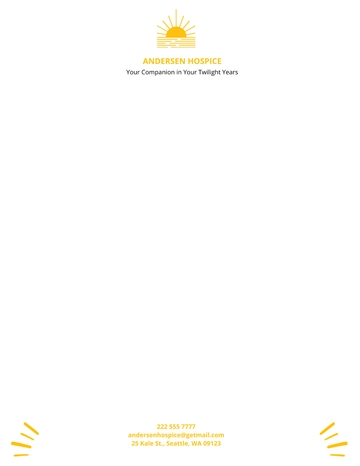 Free Hospice & Home Care Letterhead Template to Edit Online